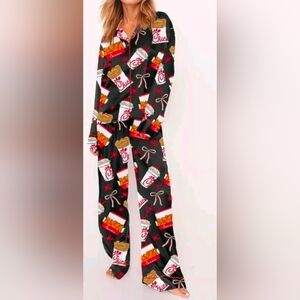 NWT Satin Chick-Fil-A Pajama Set